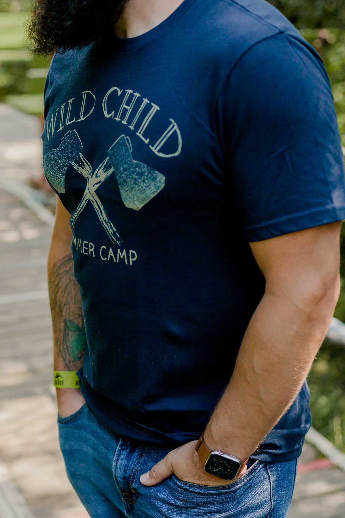 Wild Child Summer Camp Tee: Hatchet Graphic Unisex Shirt