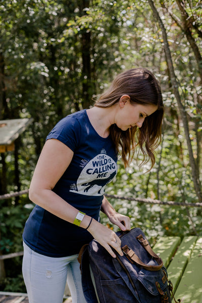 Wild is Calling Navy Womens Tee