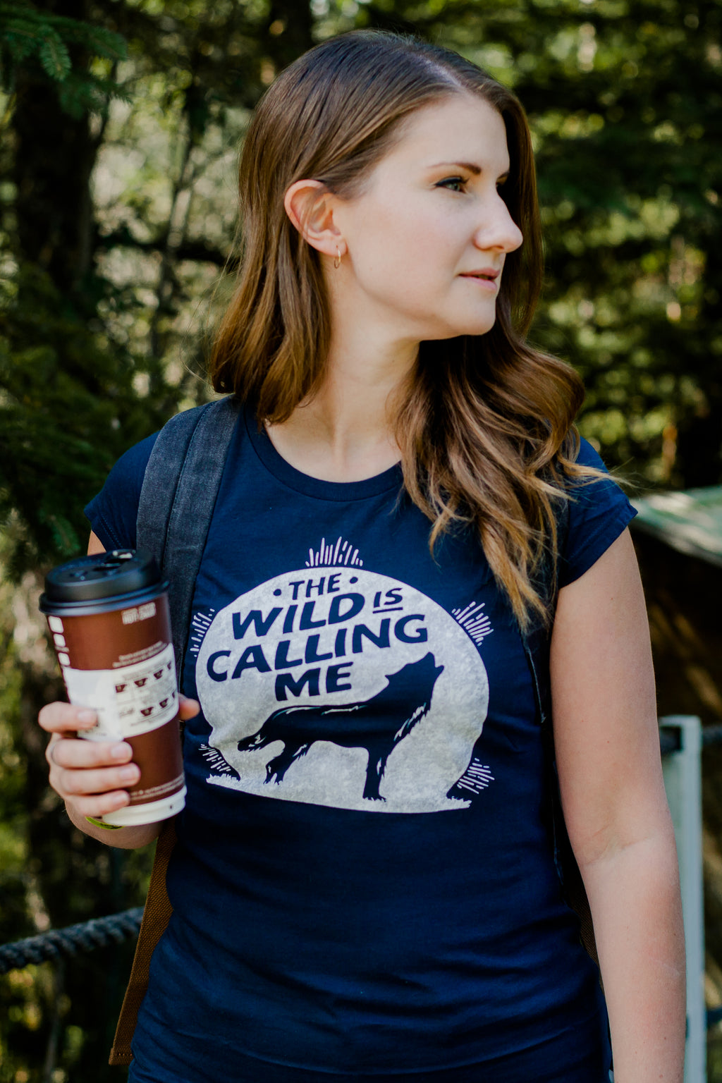 Wild is Calling Navy Womens Tee