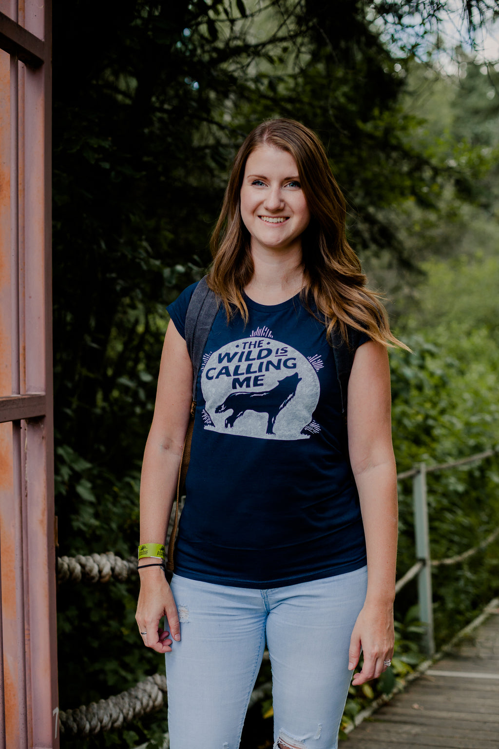 Wild is Calling Navy Womens Tee