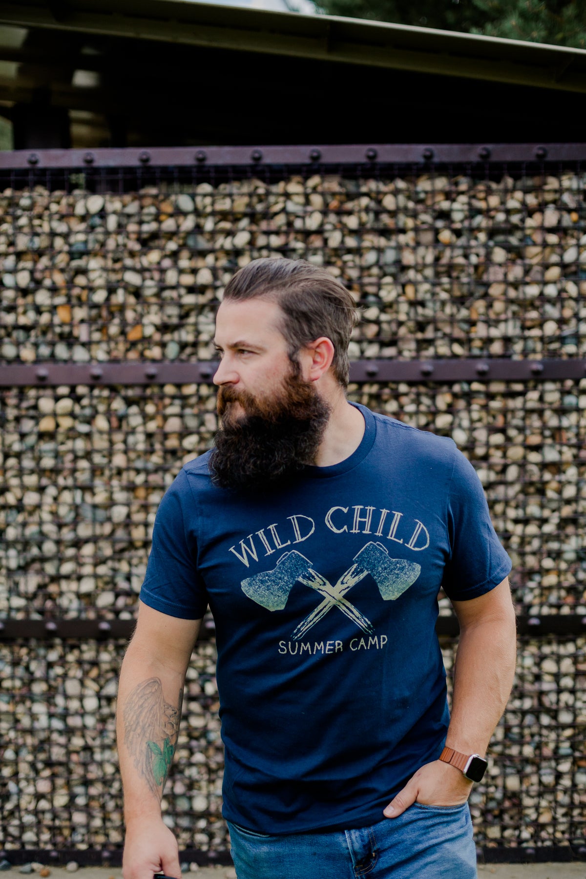 Wild Child Summer Camp Tee: Hatchet Graphic Unisex Shirt