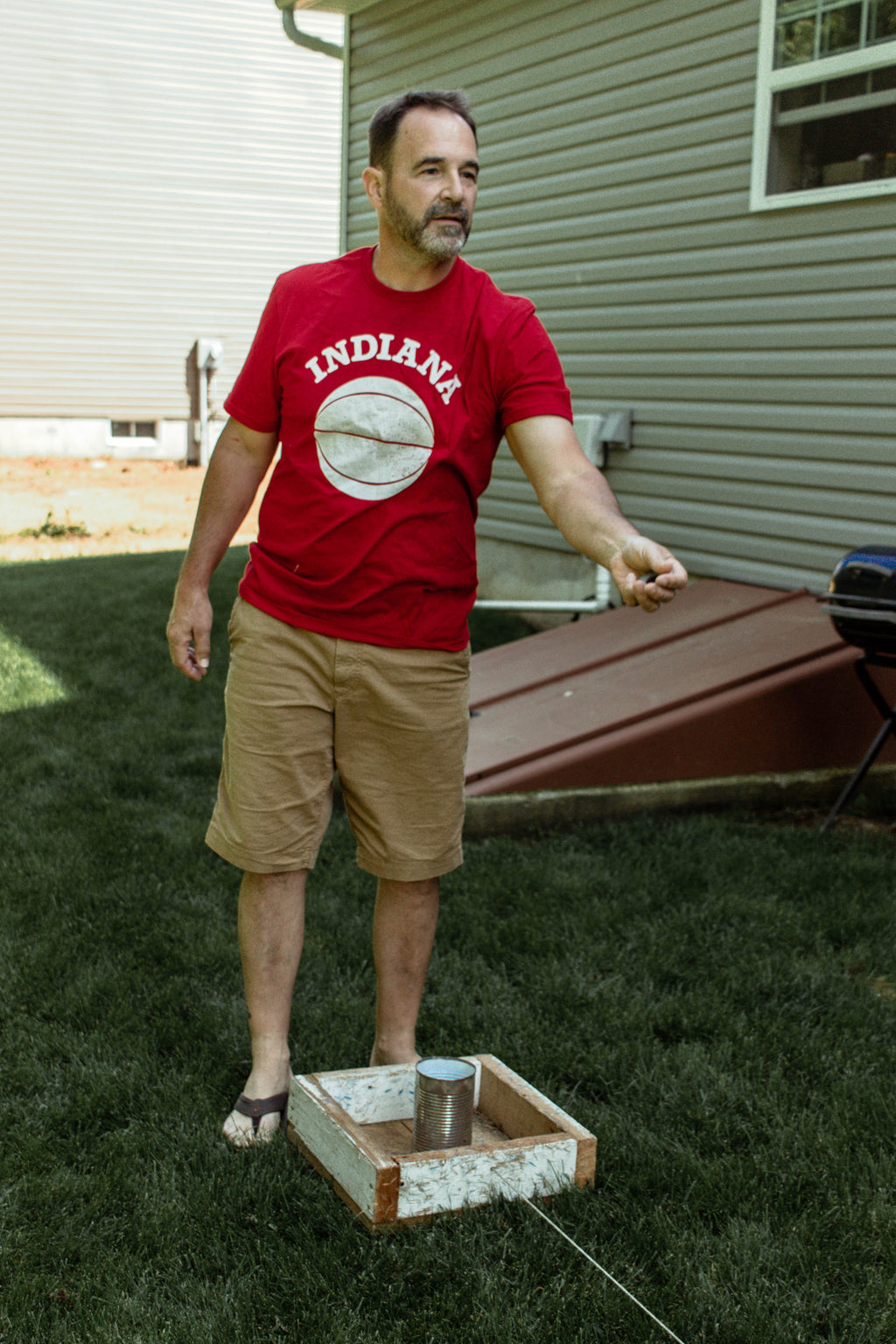 Indiana Basketball Tee: Red Hoosier Shirt