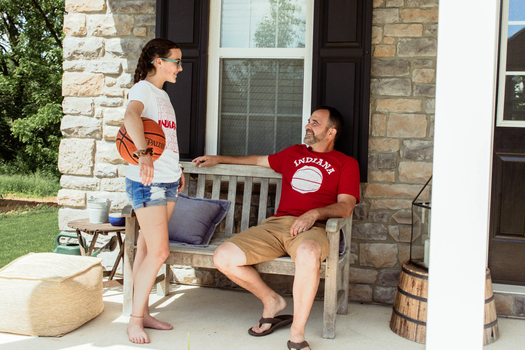 Indiana Basketball Tee: Red Hoosier Shirt
