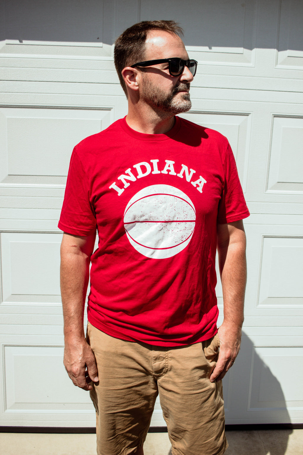Indiana Basketball Tee: Red Hoosier Shirt