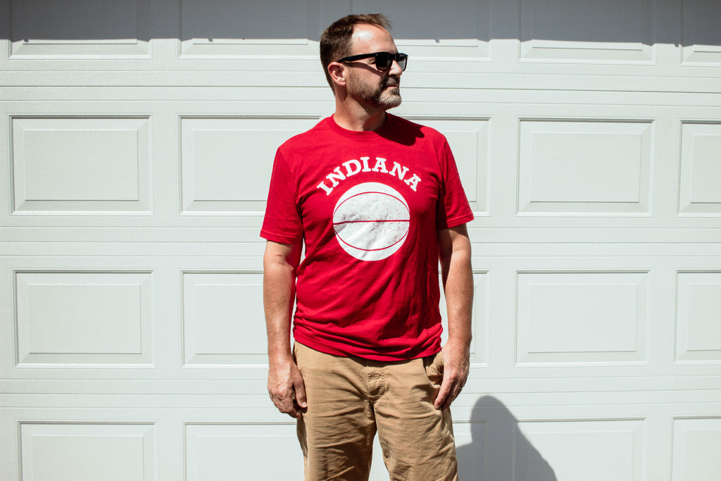 Indiana Basketball Tee: Red Hoosier Shirt