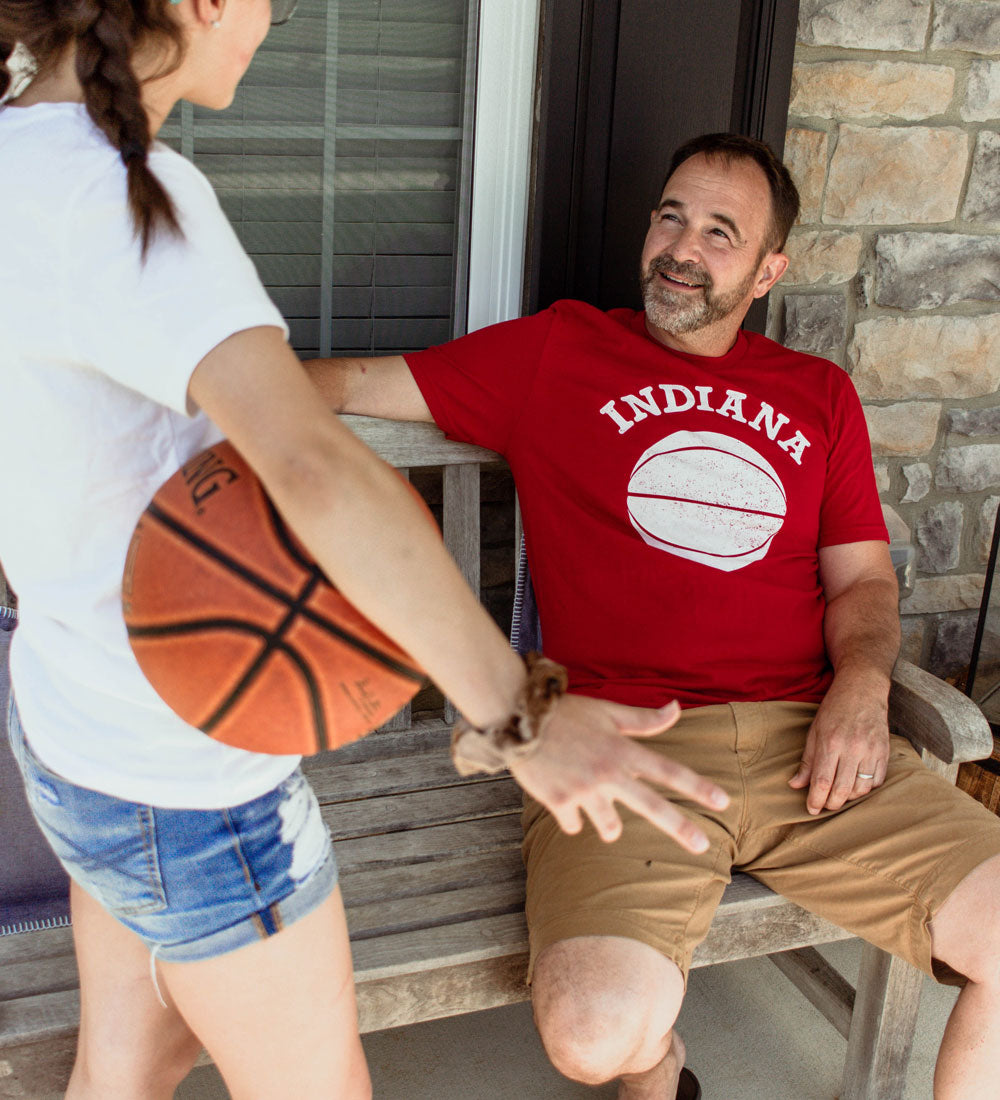 Indiana Basketball Tee: Red Hoosier Shirt