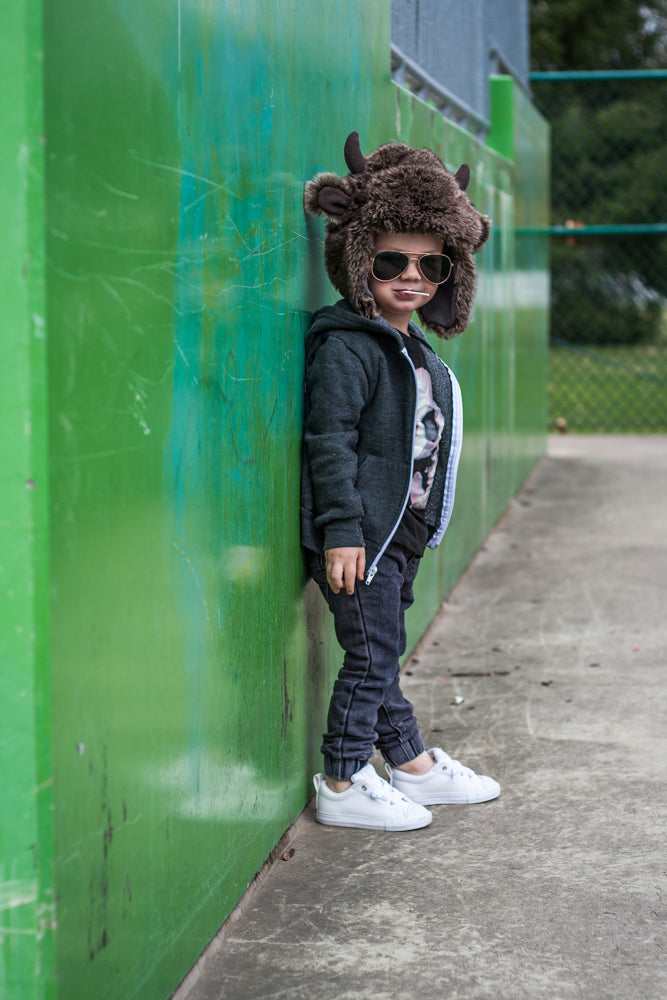 Skull Graphic Kids Tee: Punk Skeleton Shirt