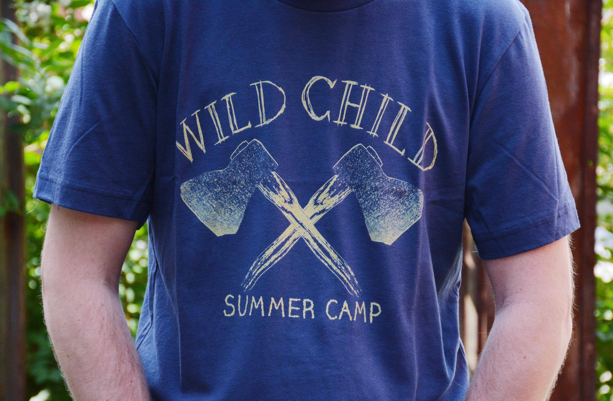 Wild Child Summer Camp Tee: Hatchet Graphic Unisex Shirt