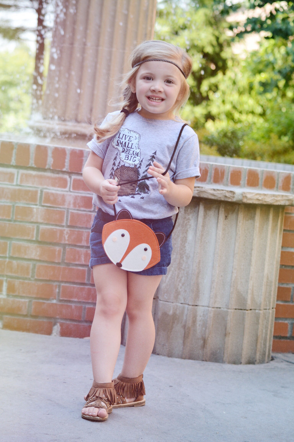 Live Small Dream Big Kids Tee: Cabin Graphic Shirt