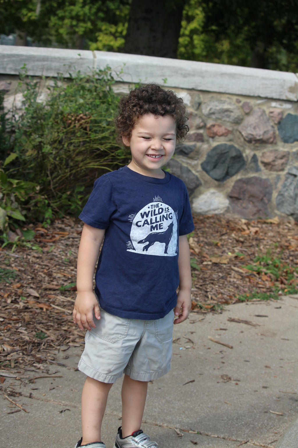 Wild is Calling Navy Kids Tee