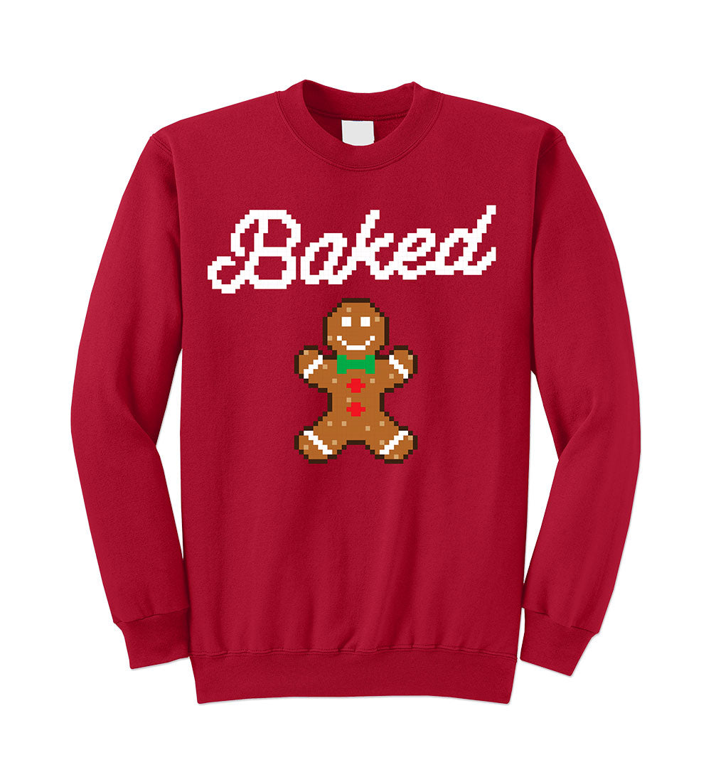 Baked Gingerbread Man Sweatshirt: Funny Ugly Christmas Pullover