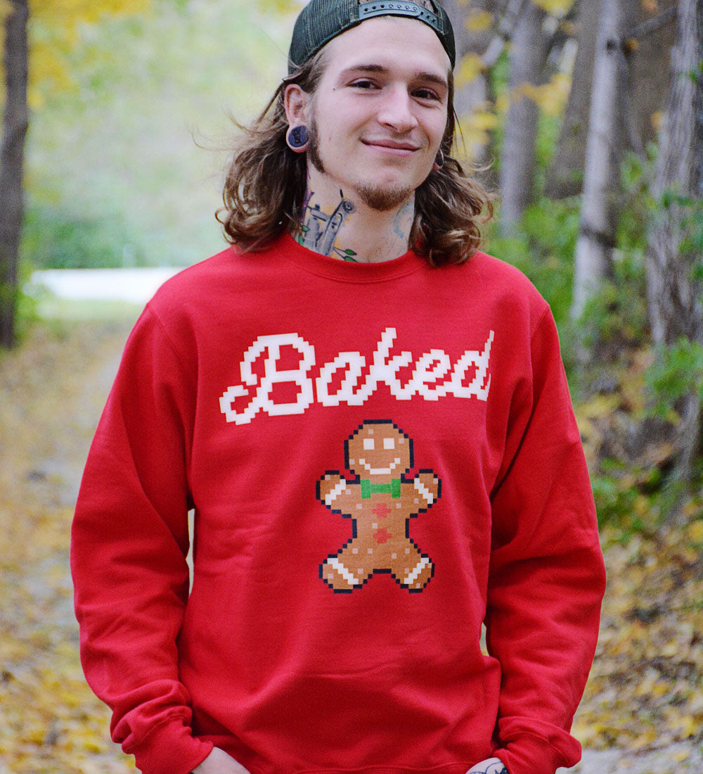 Baked Gingerbread Man Sweatshirt: Funny Ugly Christmas Pullover