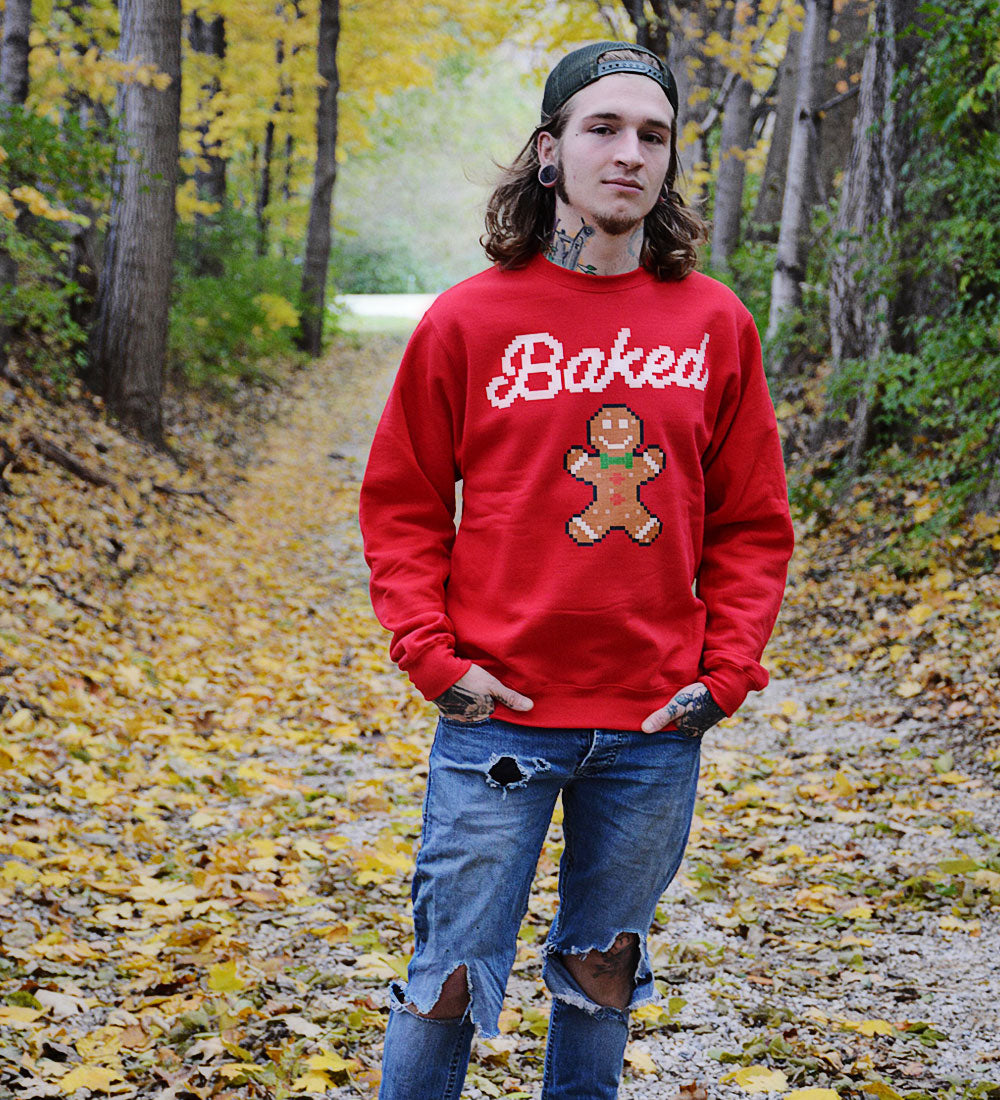 Baked Gingerbread Man Sweatshirt: Funny Ugly Christmas Pullover