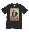 Big Brother Black Tee, Orwell 1984 Graphic T-Shirt