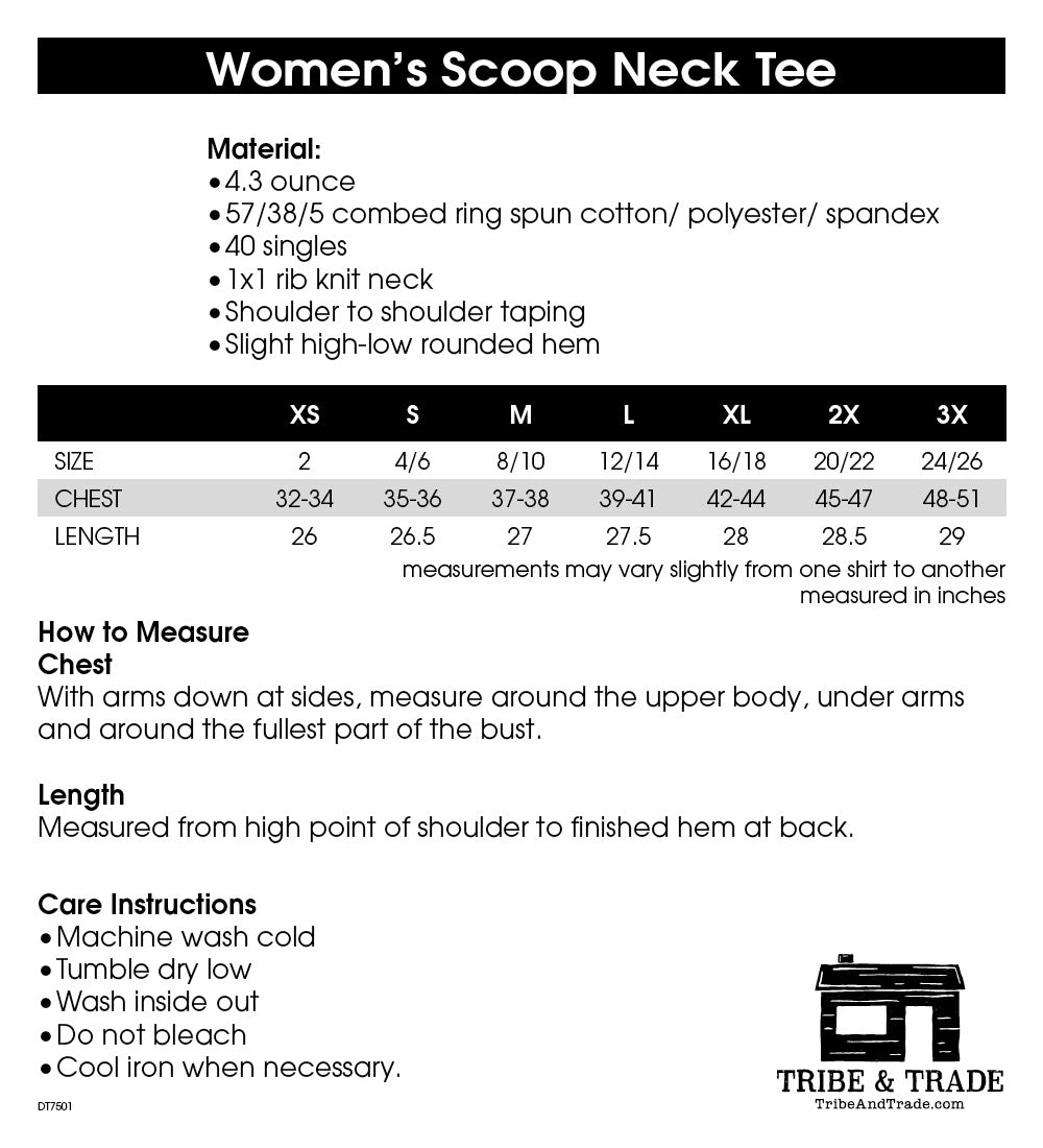 "Plant Lady" Blue Womens Scoop Neck Tee