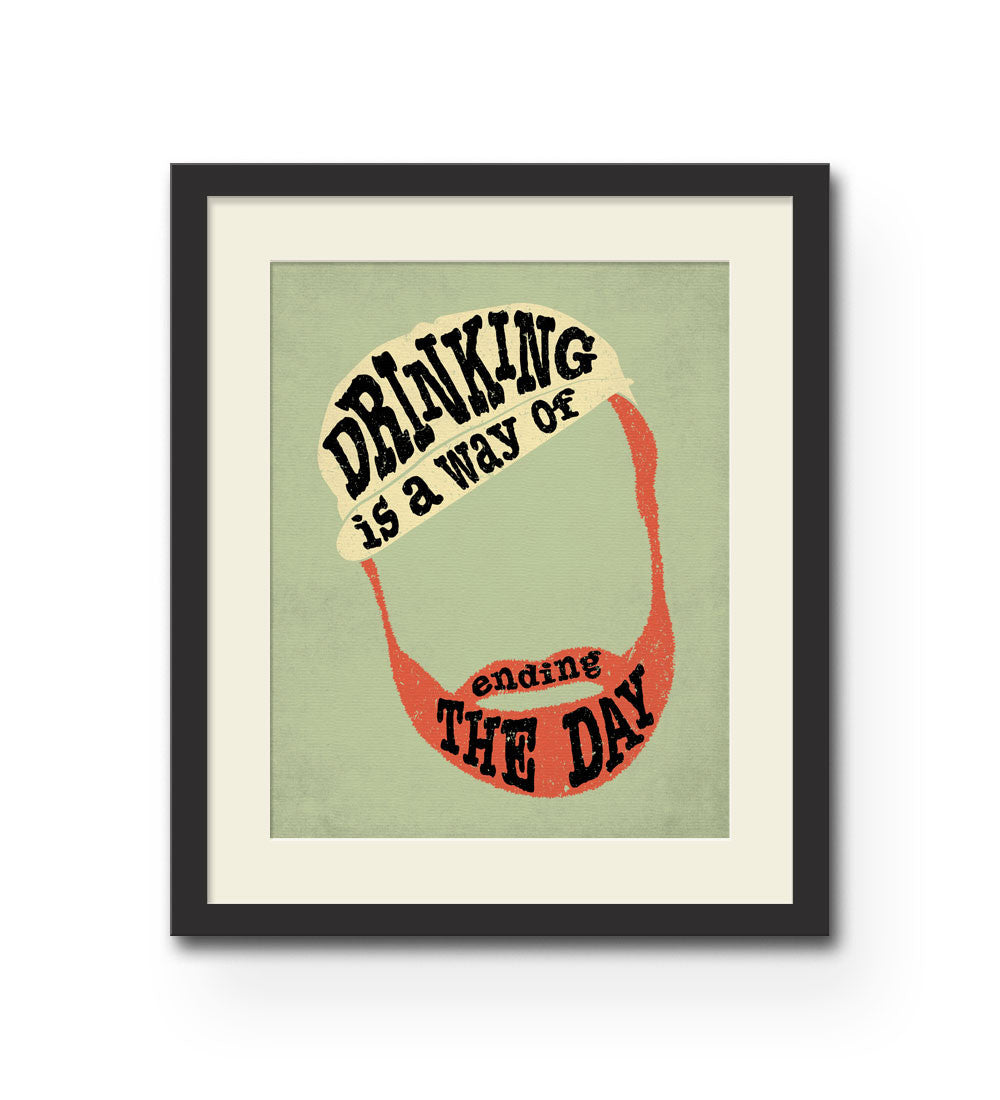 "Drinking" Print