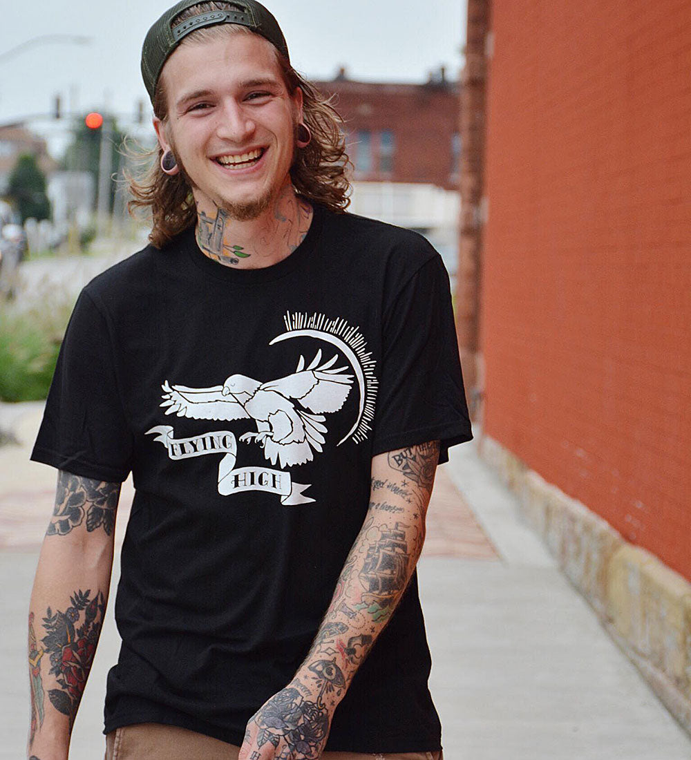 "Flying High" Black Tee