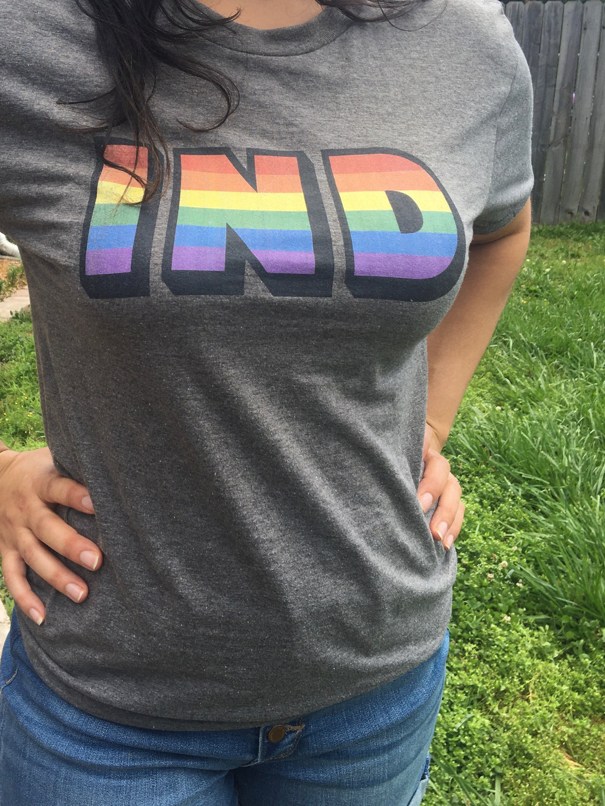 Indiana Pride Rainbow Tee: LGBTQ Unisex Shirt