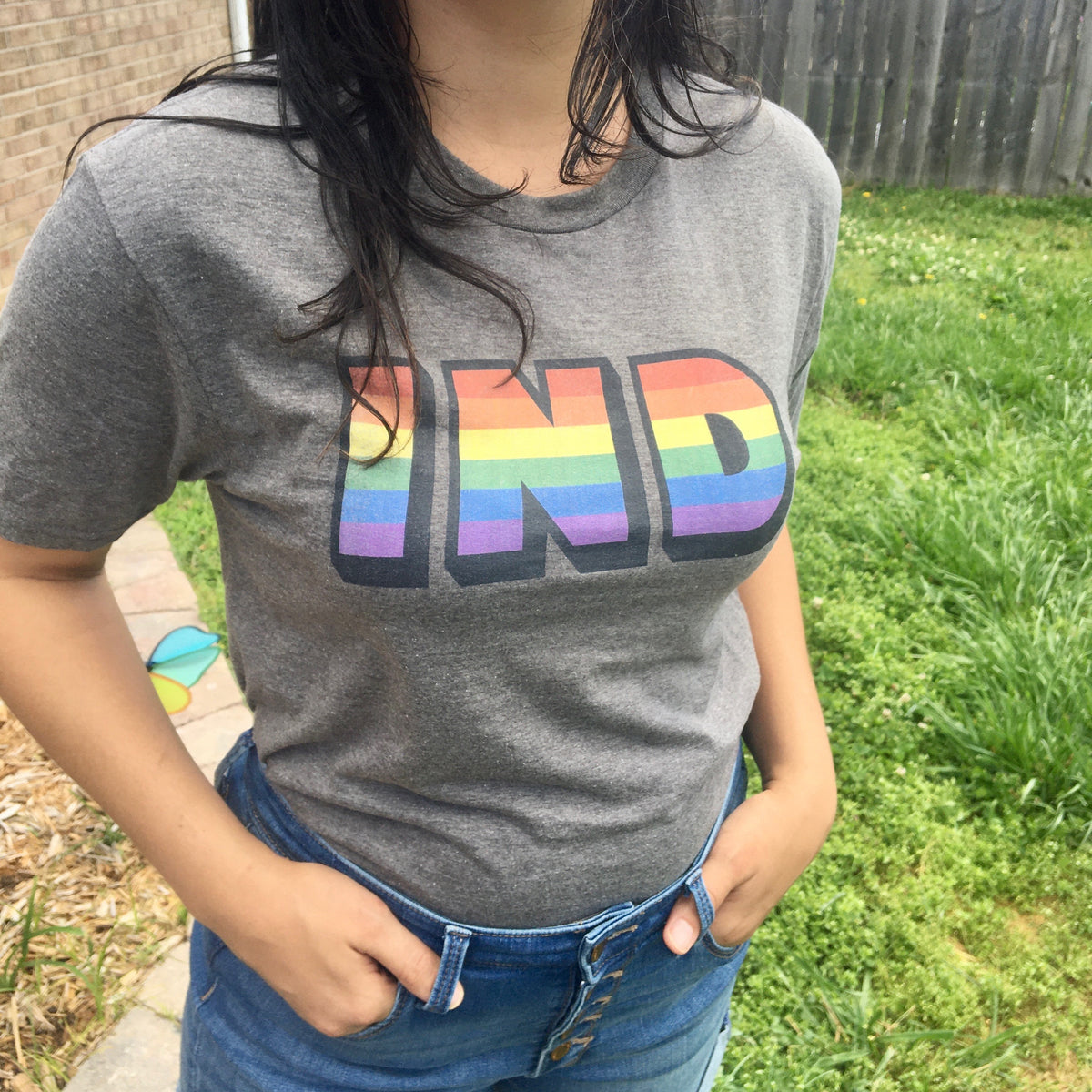 Indiana Pride Rainbow Tee: LGBTQ Unisex Shirt
