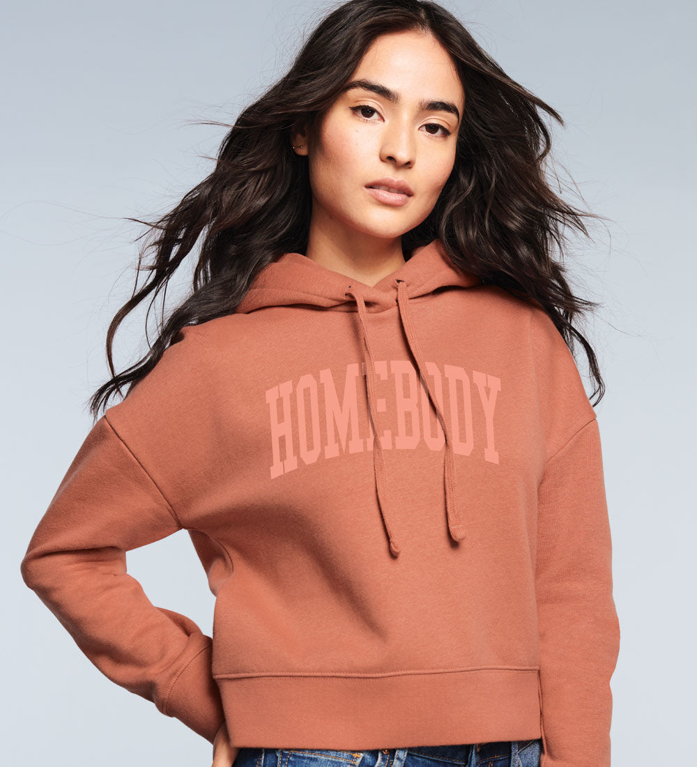 "Homebody" Pullover Hooded Sweatshirt