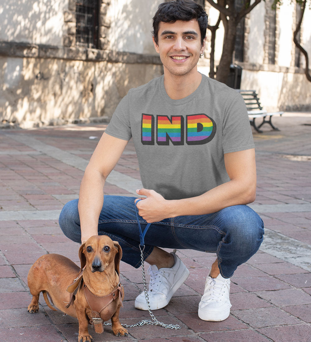 Indiana Pride Rainbow Tee: LGBTQ Unisex Shirt