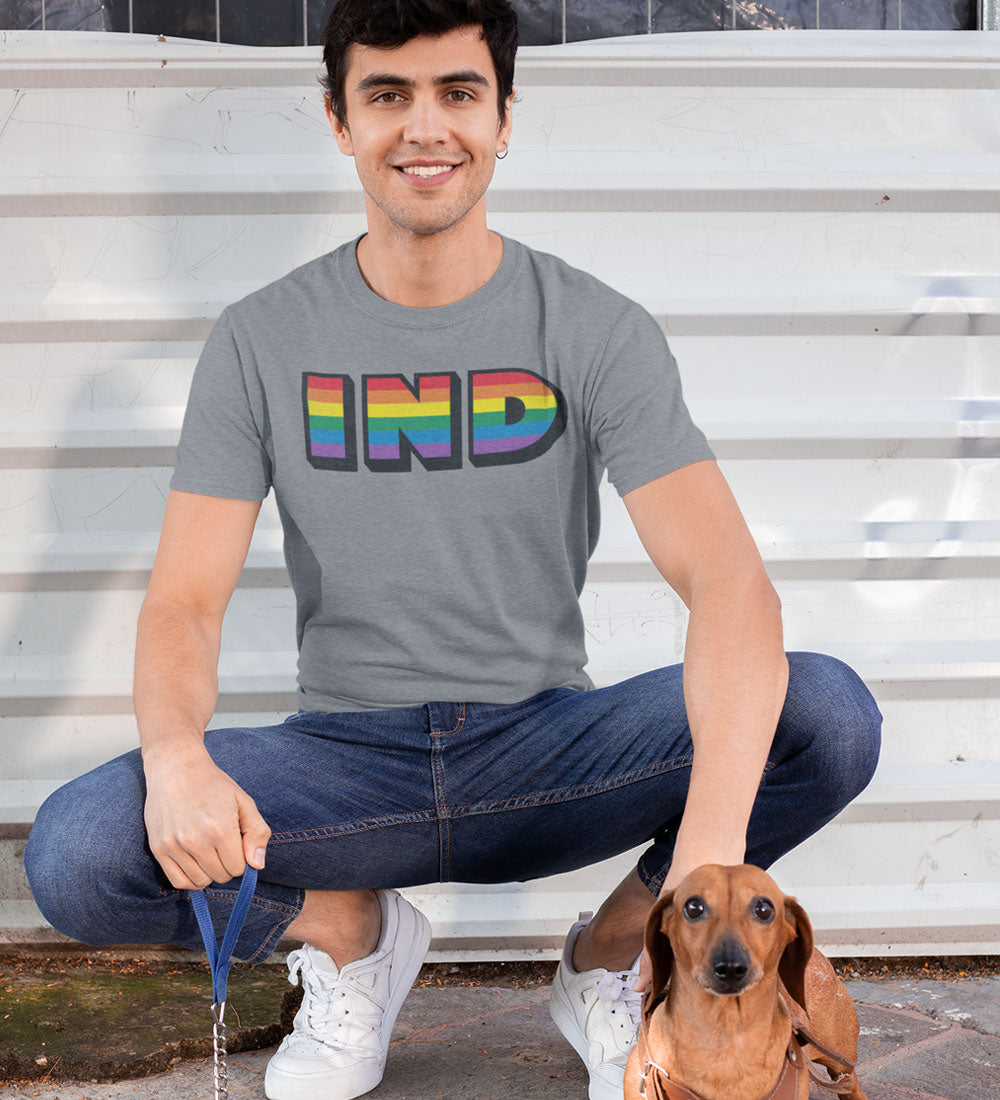 Indiana Pride Rainbow Tee: LGBTQ Unisex Shirt