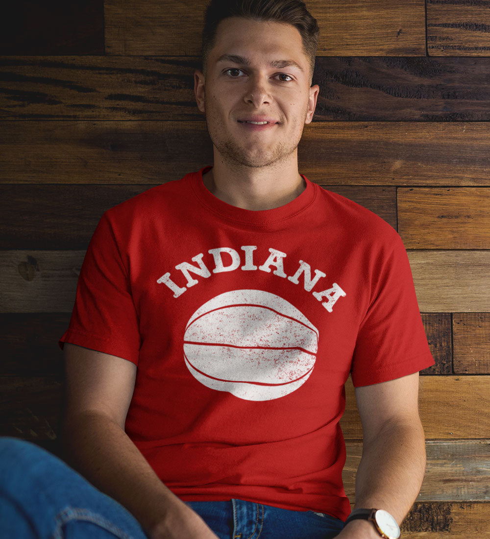 Indiana Basketball Tee: Red Hoosier Shirt