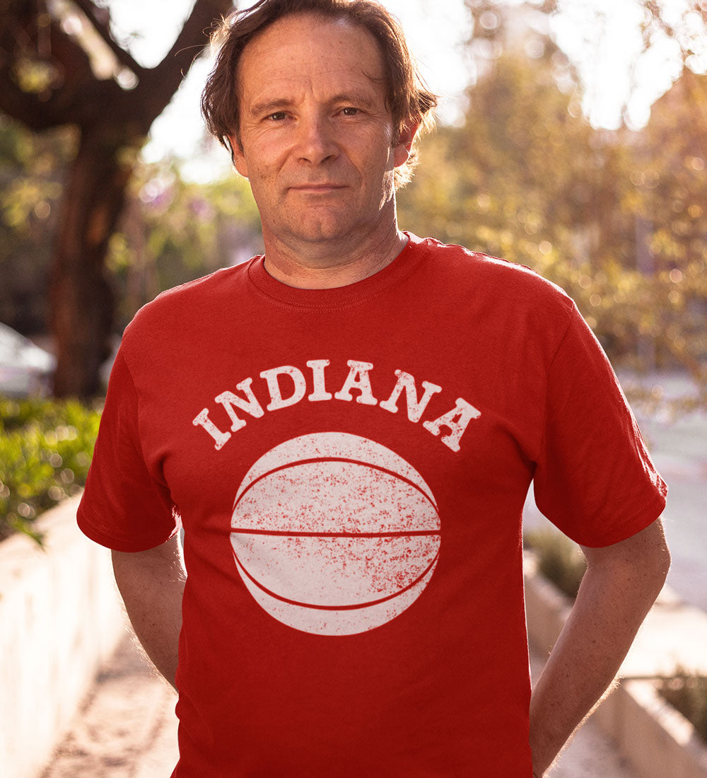 Indiana Basketball Tee: Red Hoosier Shirt