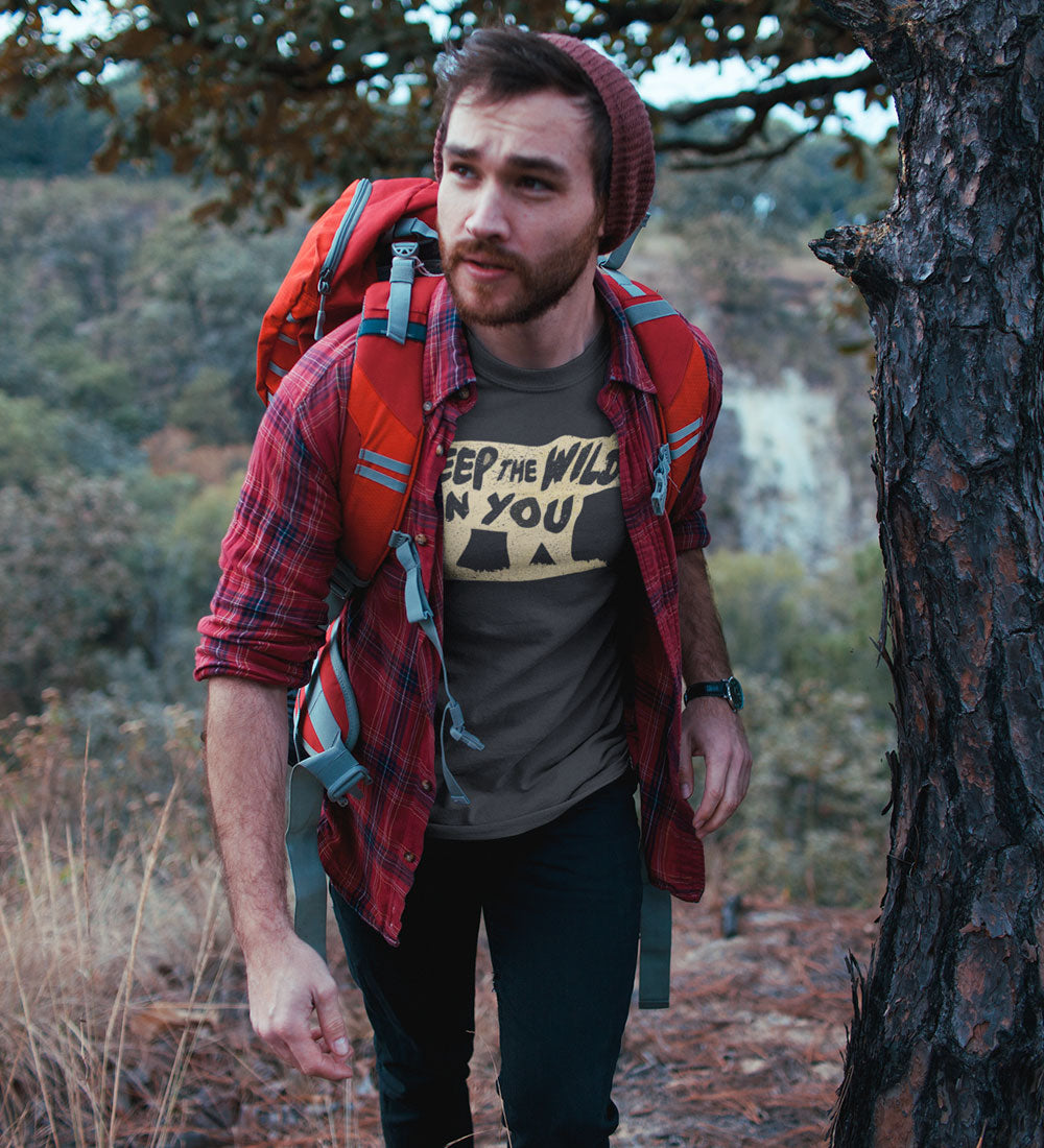 "Keep the Wild in You" Charcoal Gray Tee