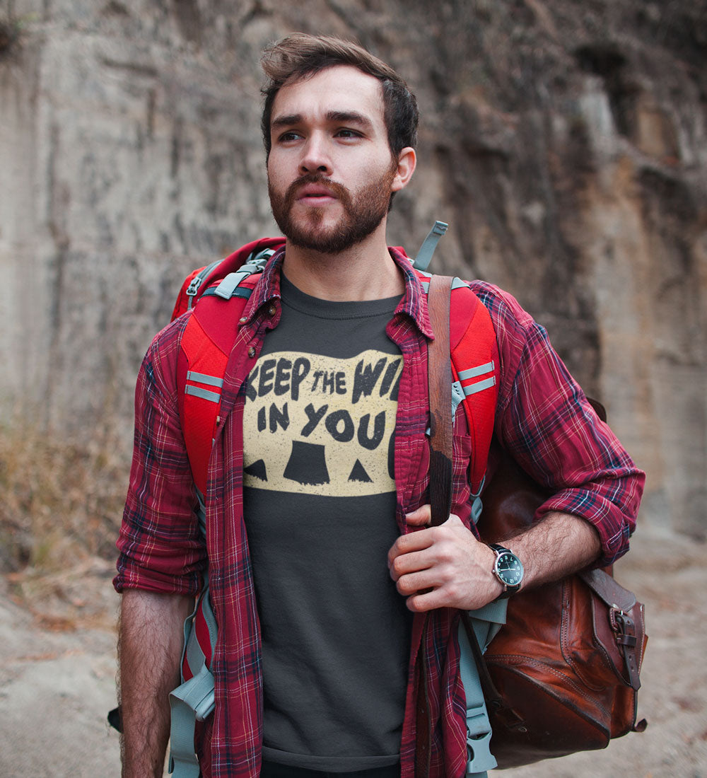 "Keep the Wild in You" Charcoal Gray Tee