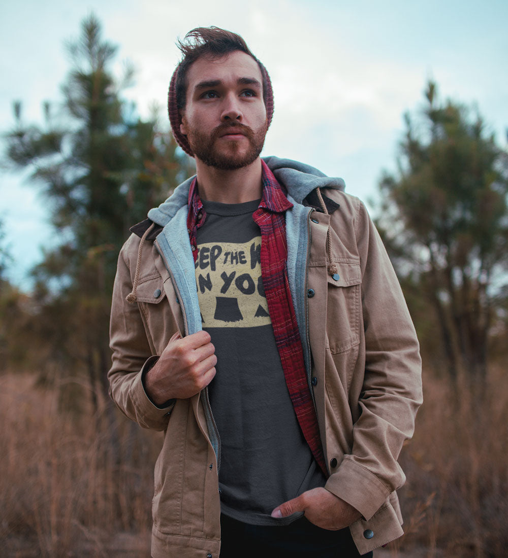 "Keep the Wild in You" Charcoal Gray Tee