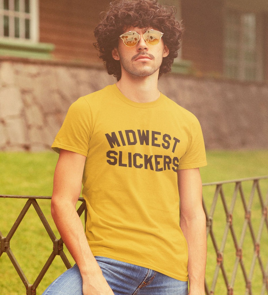 "Midwest Slickers" Gold Tee