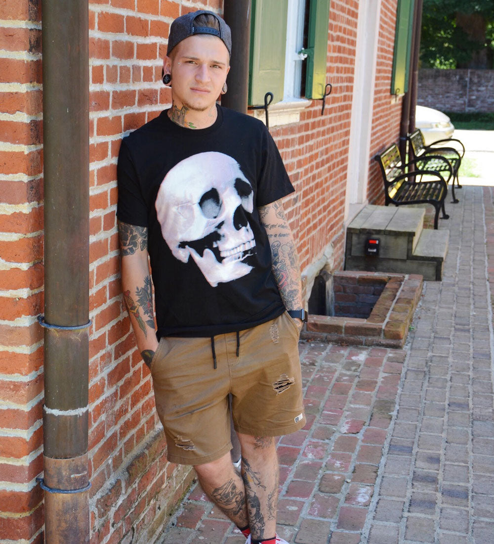"Skull" Black Tee