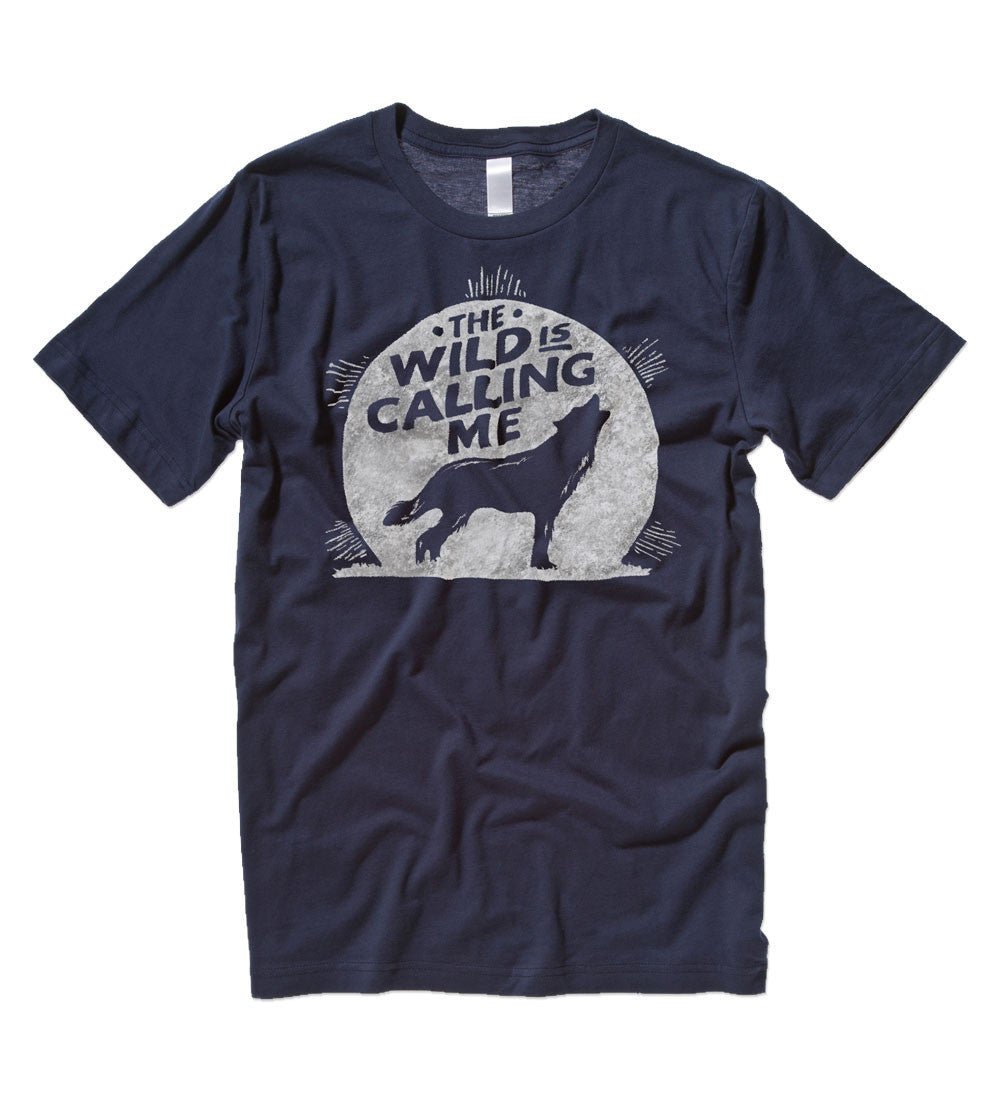 "Wild is Calling" Navy Tee
