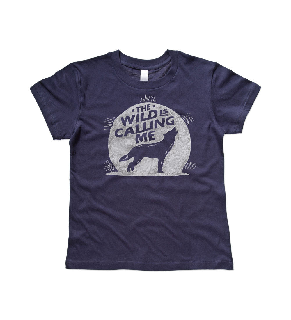 Wild is Calling Navy Kids Tee