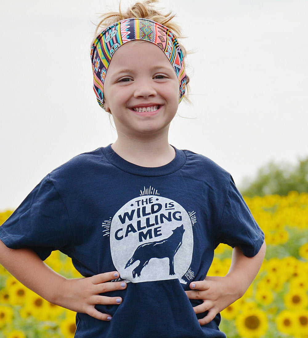 Wild is Calling Navy Kids Tee