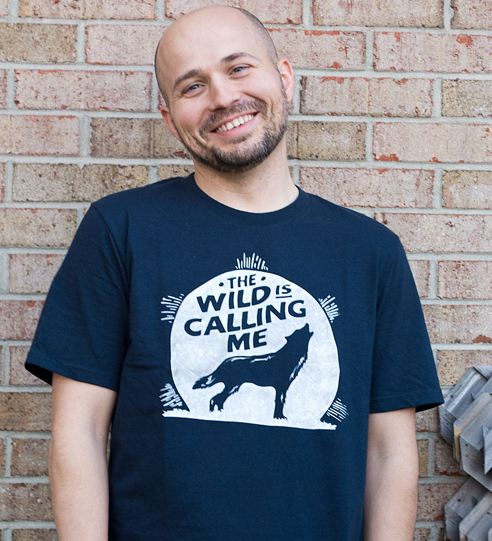 "Wild is Calling" Navy Tee