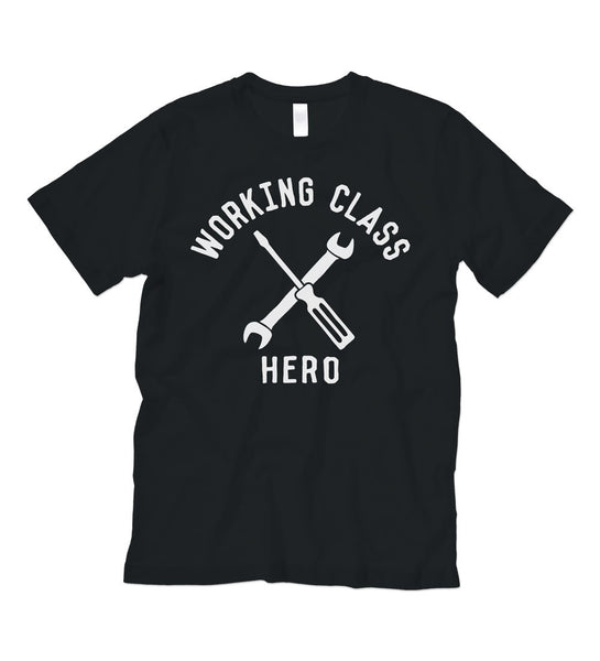 "Working Class Hero - Mechanic" Black Tee