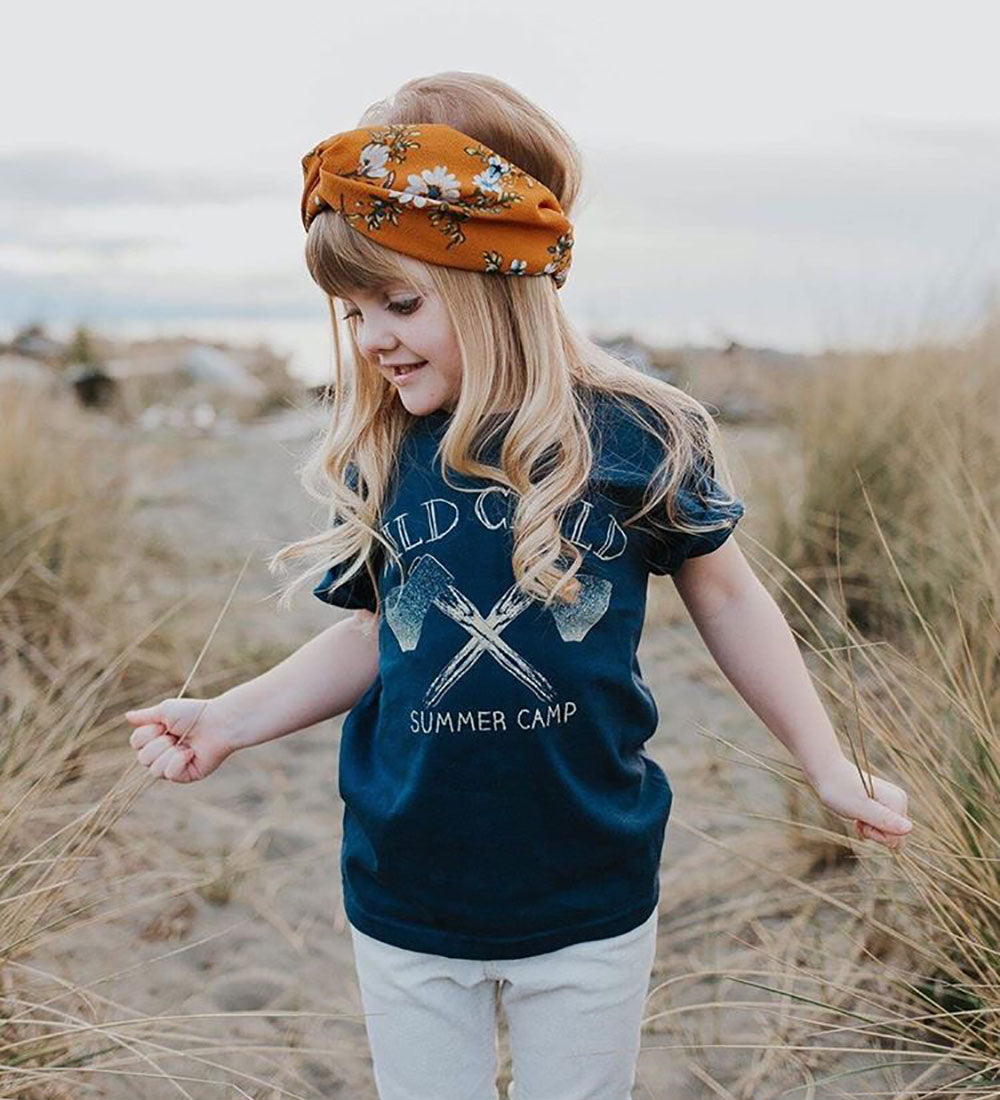 "Wild Child" Navy Kids Tee