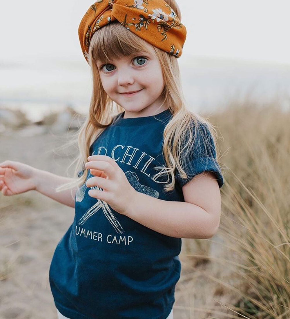 "Wild Child" Navy Kids Tee