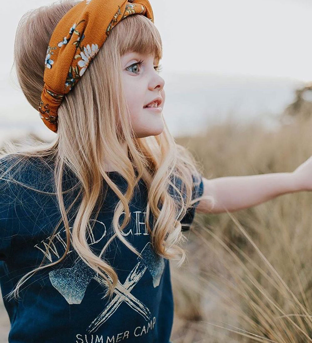 "Wild Child" Navy Kids Tee