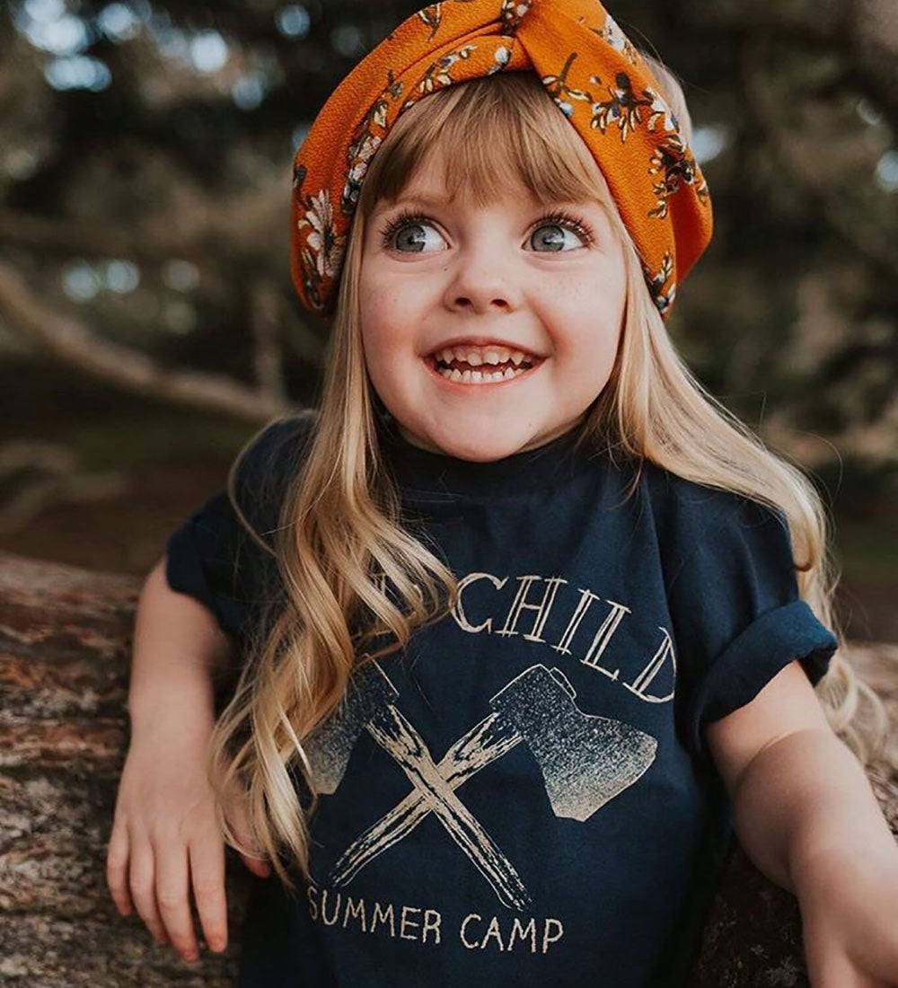 "Wild Child" Navy Kids Tee