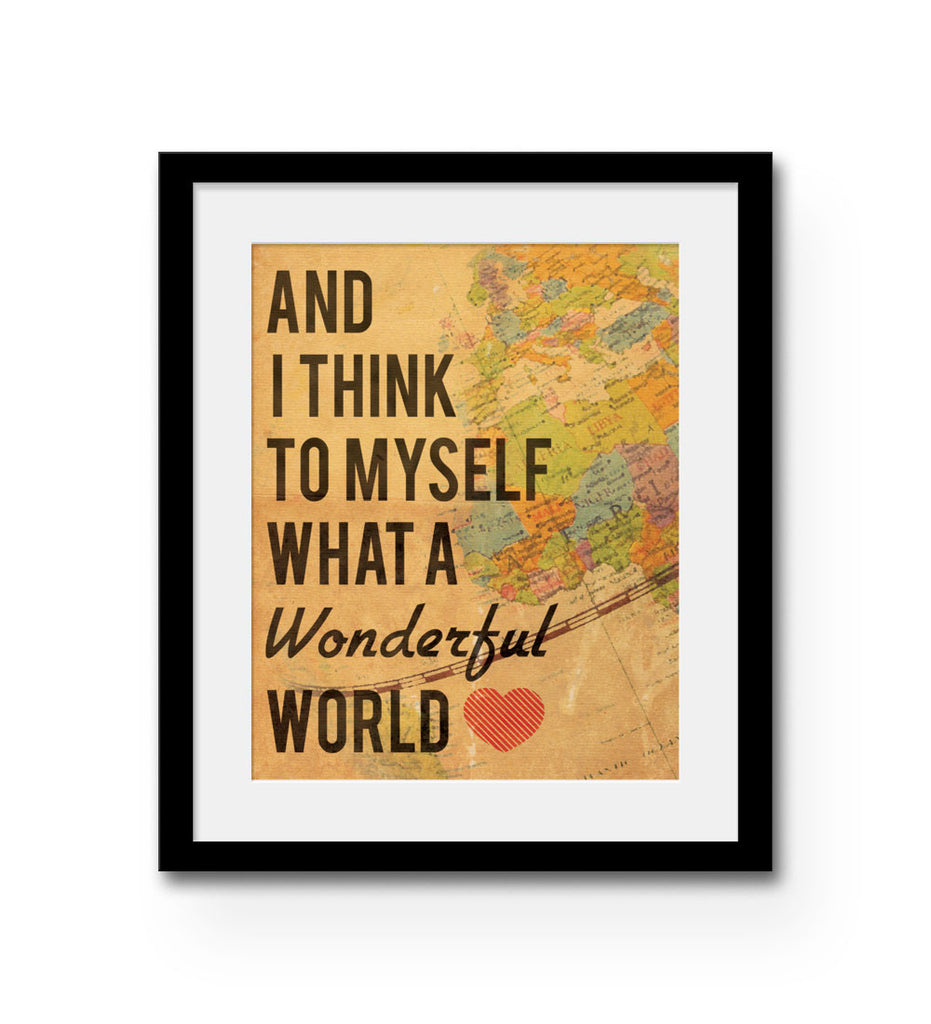 "Wonderful World" Print