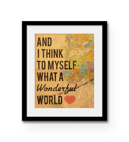 "Wonderful World" Print